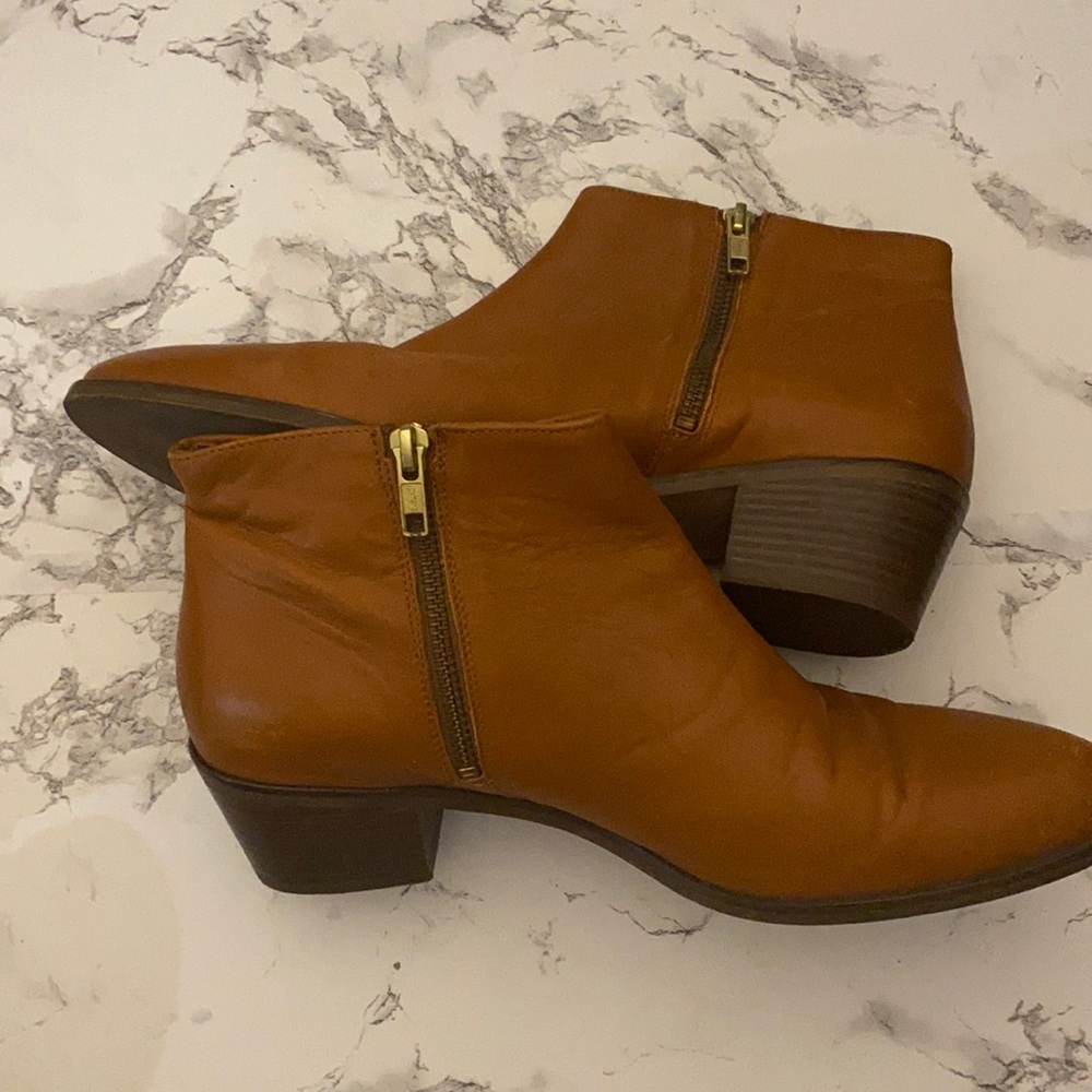 J Crew Leather Ankle Boots